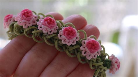 flower rainbow loom bracelet